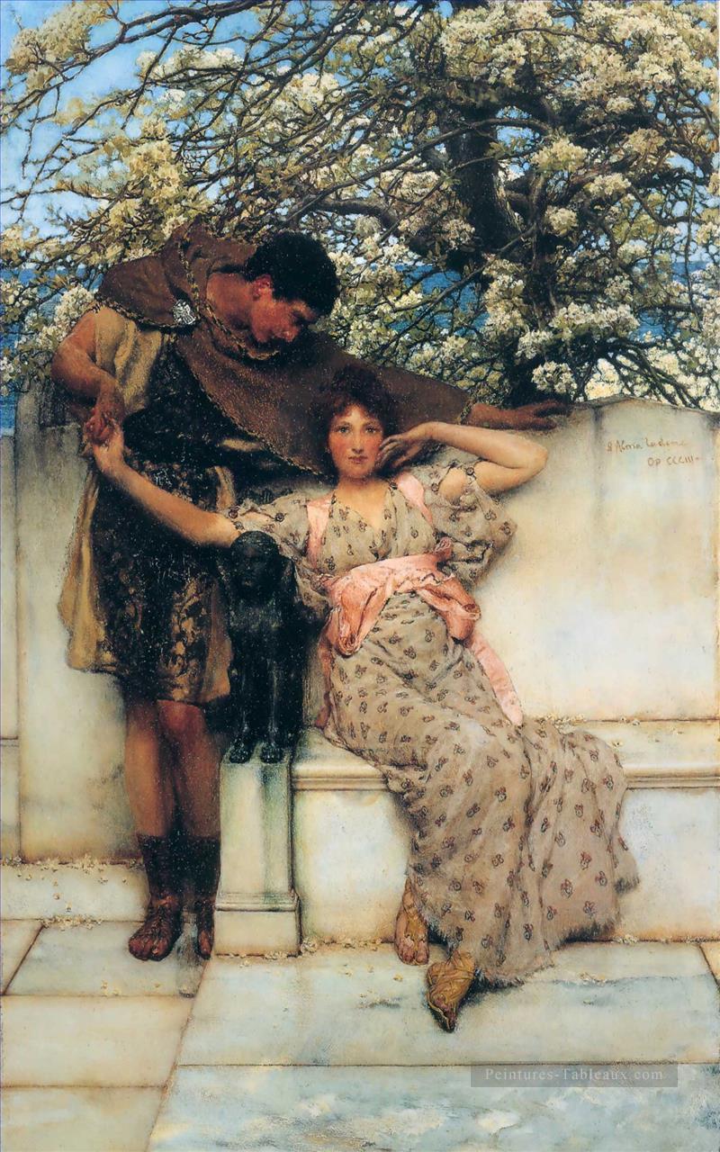 promesse de printemps romantique Sir Lawrence Alma Tadema Peintures à l'huile